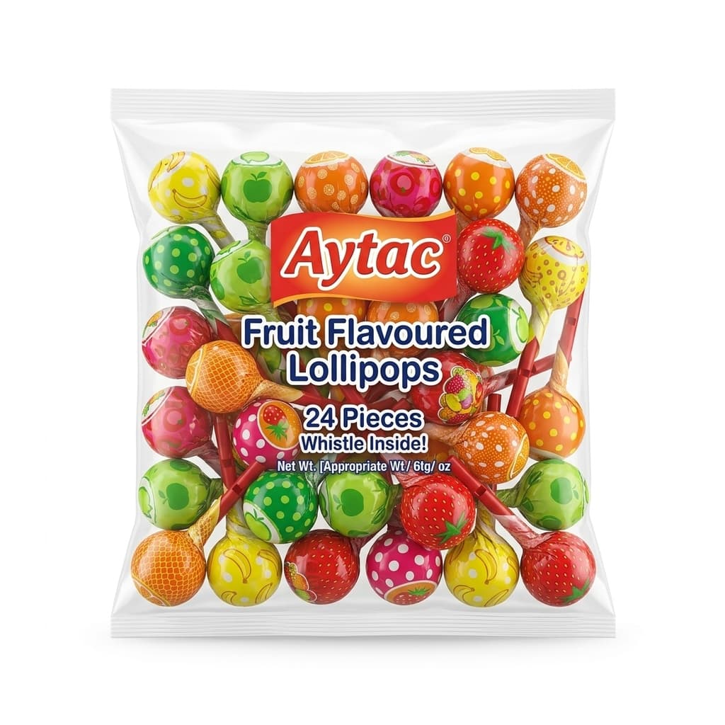 Aytac Fruit Lollipops 24pcs