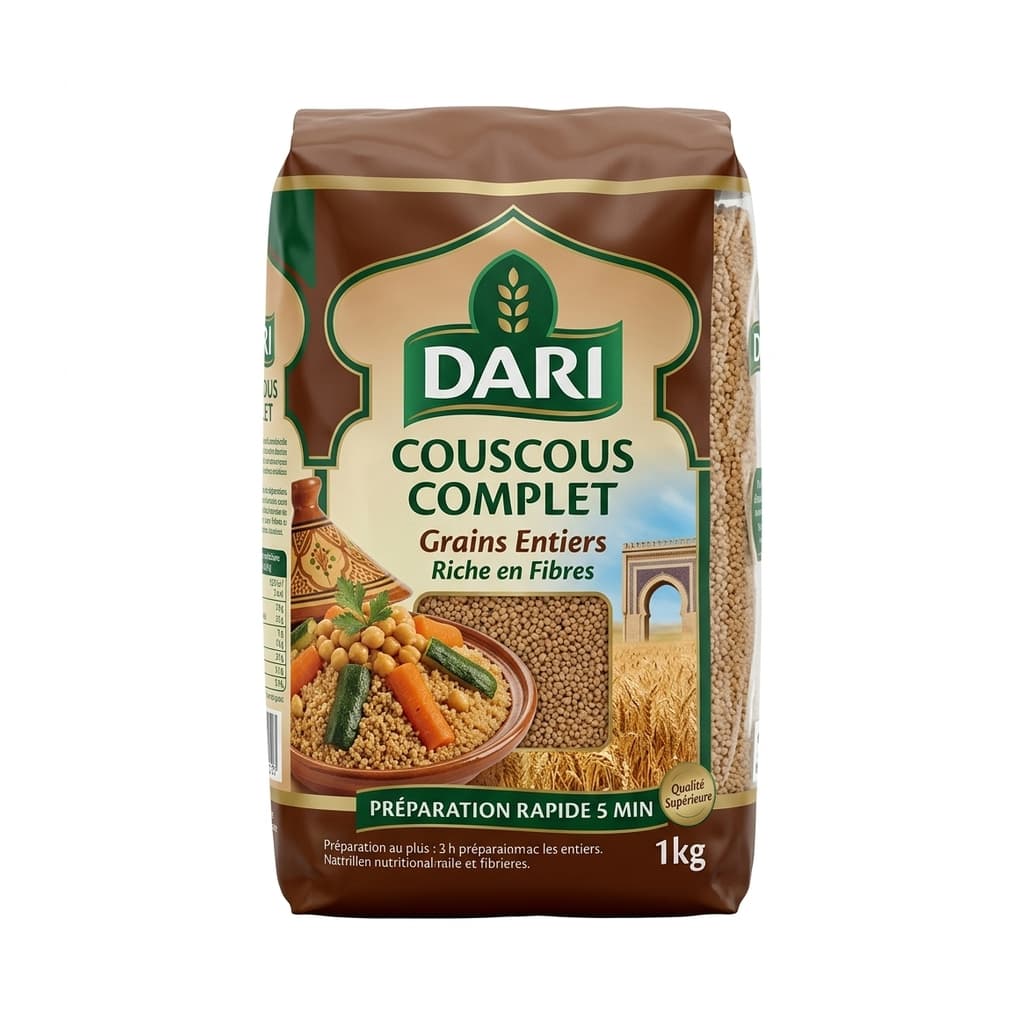 Dari Whole Wheat Couscous 1kg