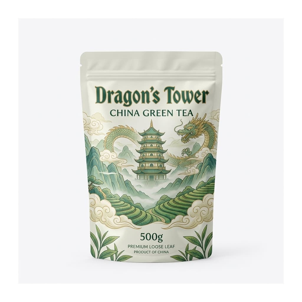 Dragon's Tower China Green Tea 500g