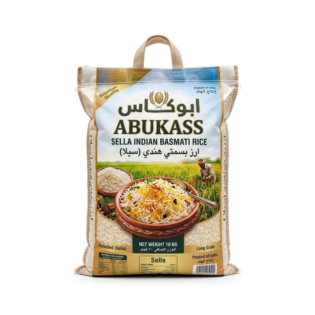 Abukass Sella Indian Basmati Rice 10kg
