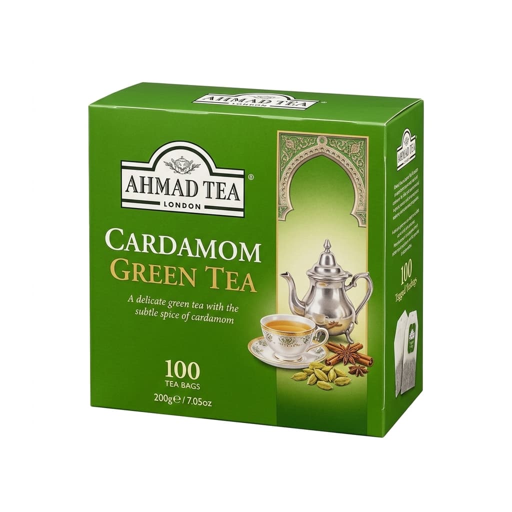Ahmad Cardamon Green Tea 100bags