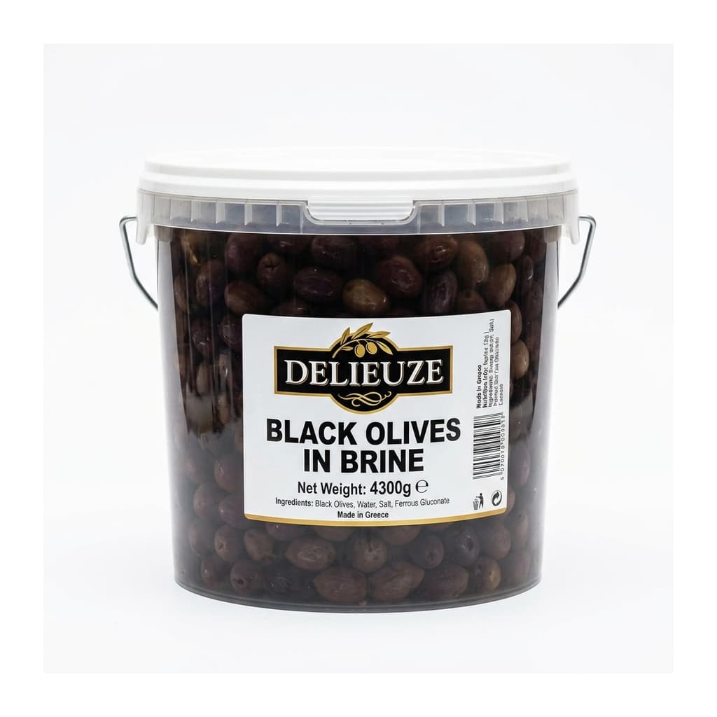 Delieuze Black Olives in Brine 4300g