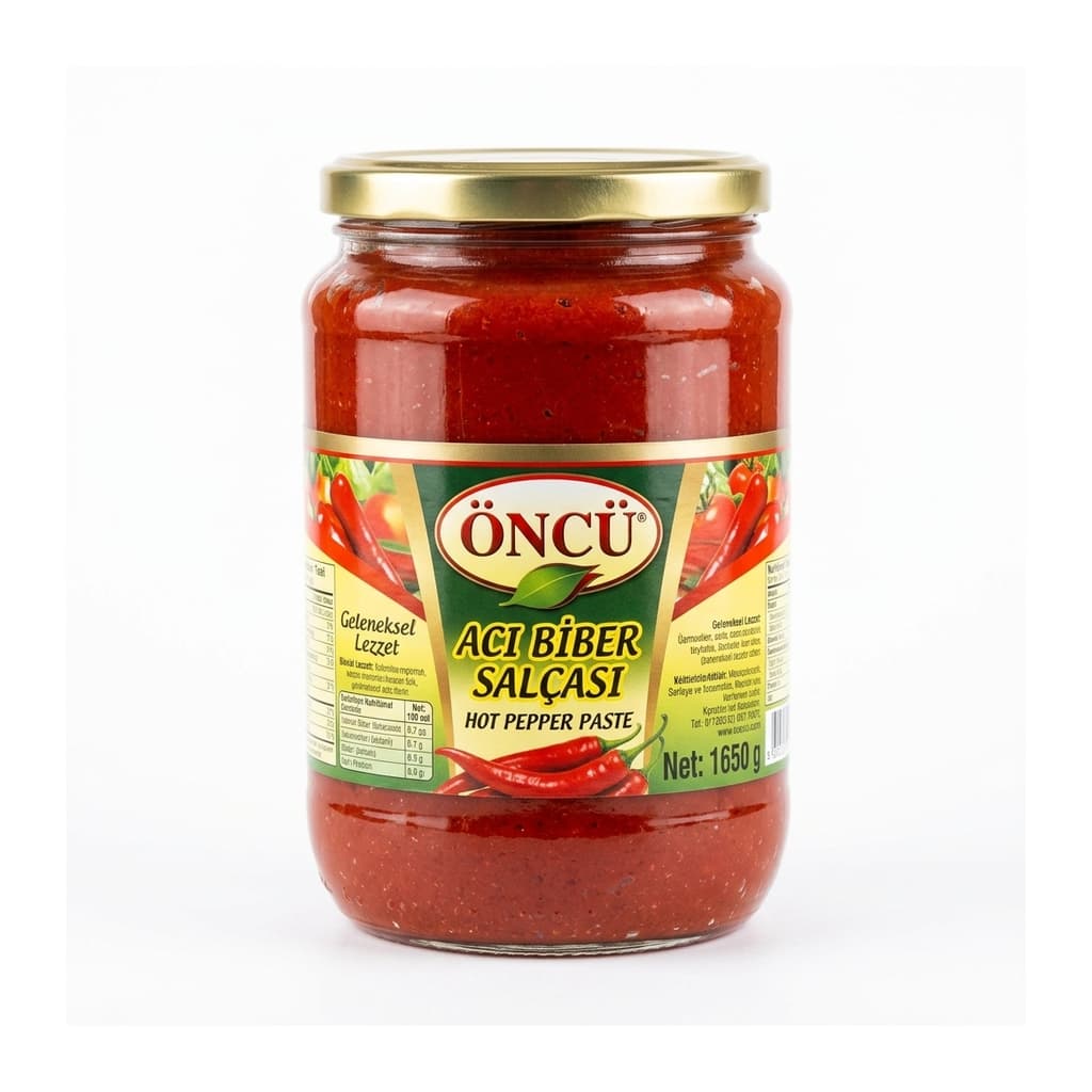 Oncu Aci Biber Salcasi Hot Pepper Sauce 1650g