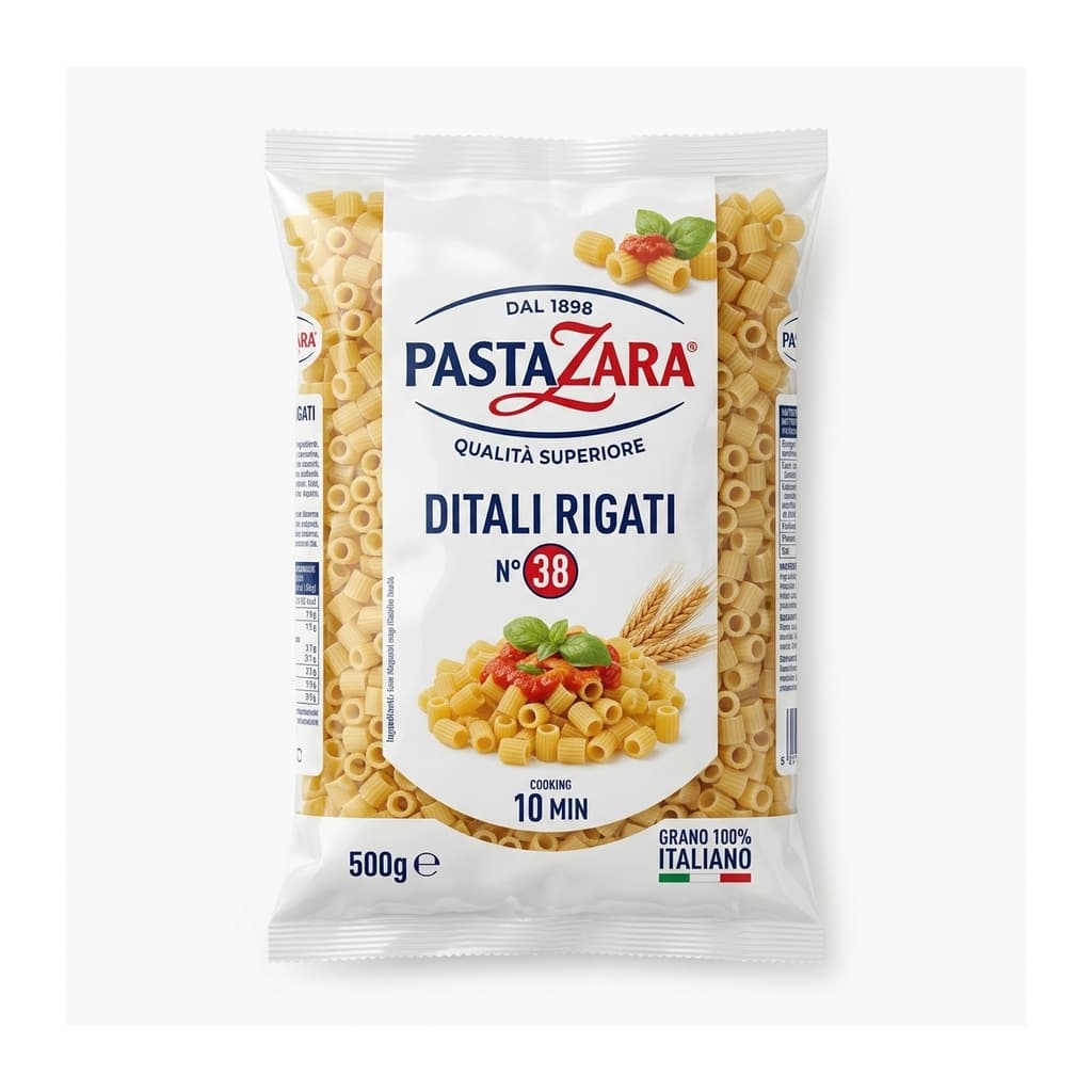 Pasta Zara 38 Ditali Rigati 500g