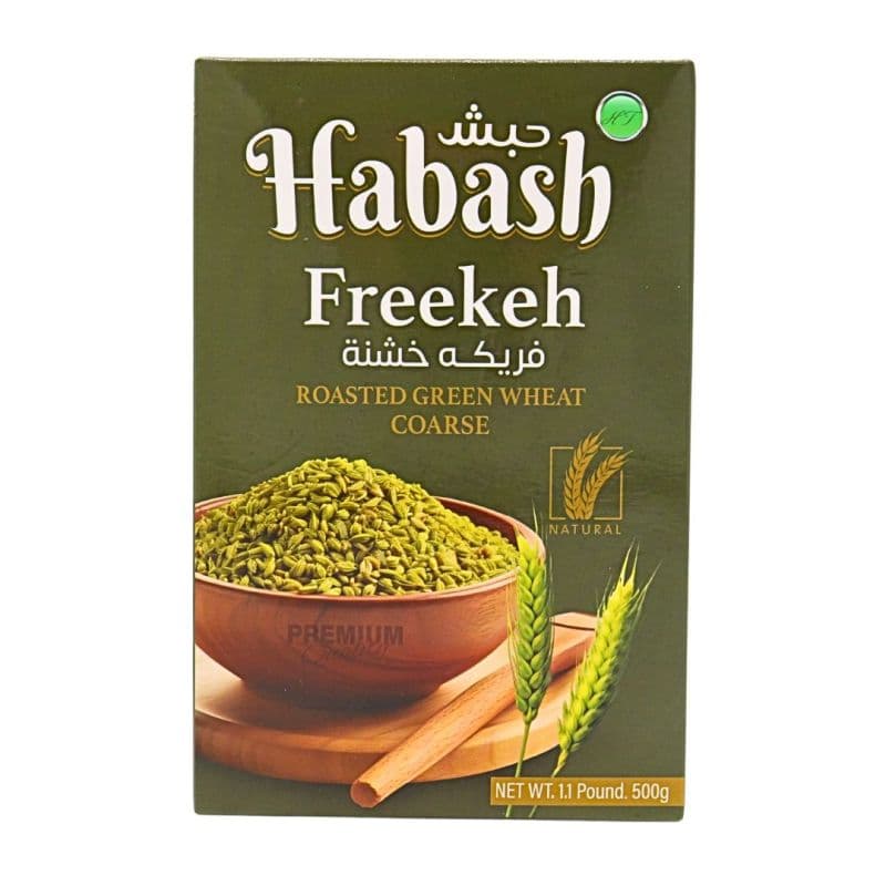 Habash Freekeh Roasted Green Cracked Wheat Coarse 500g