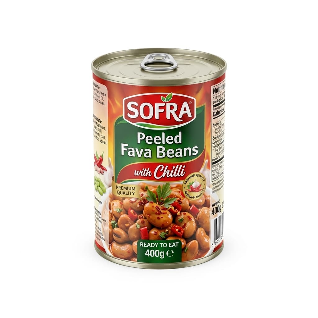Sofra Peeled Fava Beans with Chilli 400g
