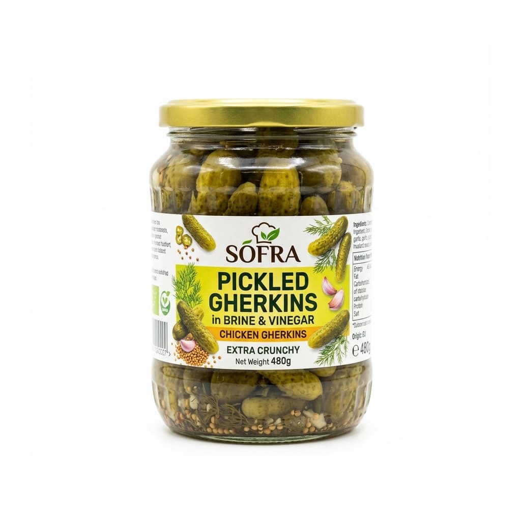 Sofra Pickled Gherkins in Brine & Vinegar 480g